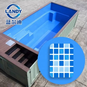 Conteneur d'expédition Piscine Maison de <span class=keywords><strong>plage</strong></span> préfabriquée Piscine de luxe Piscine personnalisée <span class=keywords><strong>avec</strong></span> revêtement - Product Image 1