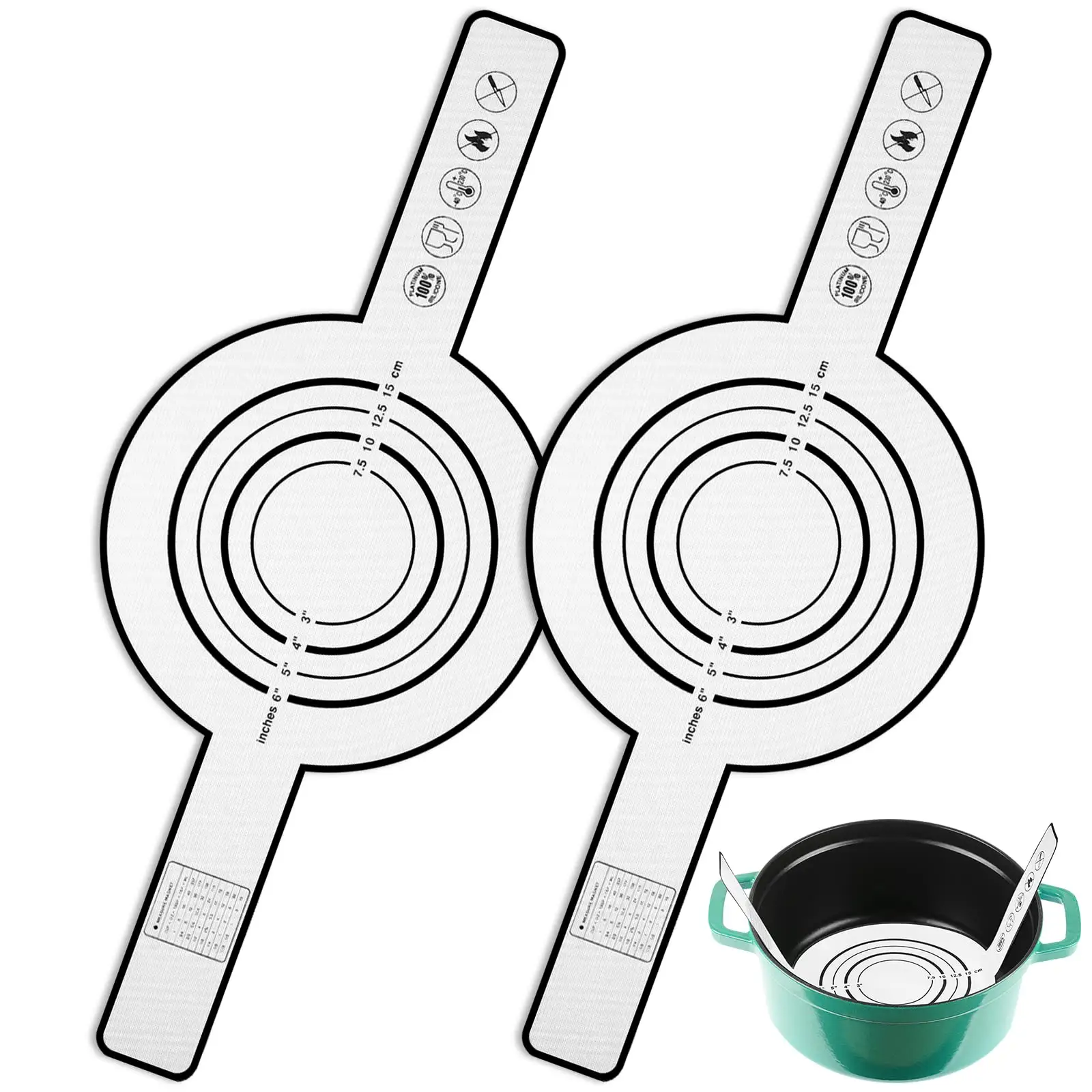 Tùy Chỉnh Màu Sắc Silicone Bánh Mì Sling Tái Sử Dụng Silicone Baking Mat Với Tay Cầm Dài Cho Hà Lan Lò