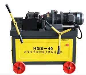 High quality electric hydraulic rebar thread rolling machine