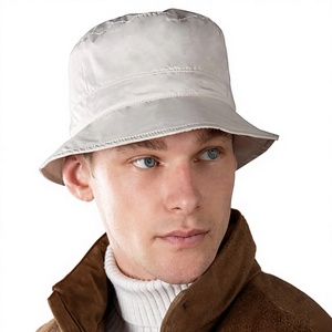 Chapeau Bob Unisexe en Toile Couleur Unie Décontracté Printemps-Été – Tour de Tête 56-58CM - Product Image 1