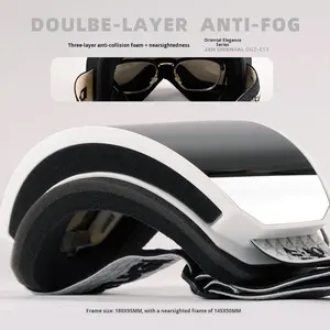 <span class=keywords><strong>2026</strong></span>年热销高品质定制徽标UV400偏光防水儿童圆柱形滑雪镜防雾全框可调节 - Product Image 5