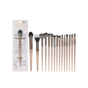 Juego de Brochas de Maquillaje LMLTOP, 15 Piezas, Pelo Sintético, Mango Largo, Brochas para Sombra de Ojos, Rubor y Polvo, Mango de Madera, CXT046 - Product Image 2