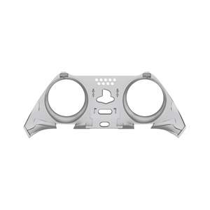 Coques personnalisées EXtremeRate, transparentes et noires, garnitures décoratives de remplacement, coques à clipser pour manette PS5 Edge - Product Image 1