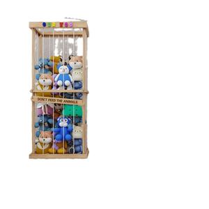 Estante de Almacenamiento de Peluches de Madera, Tipo Rectangular, Organizador de Juguetes para Dormitorio con Hamaca, Almacenamiento para Niños en Cuarto de Juegos - Product Image 5