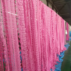 Ribete de Encaje Bordado con Diseño de Flores y Aves, Soluble en Agua, de Poliéster, A002-0069, al por Mayor - Product Image 4