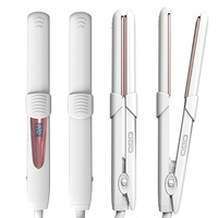 Brosse lissante professionnelle à double tension, 360 °   Cordon rotatif et 6 réglages de température ajustables pour des boucles ondulées et des boucles bouclées