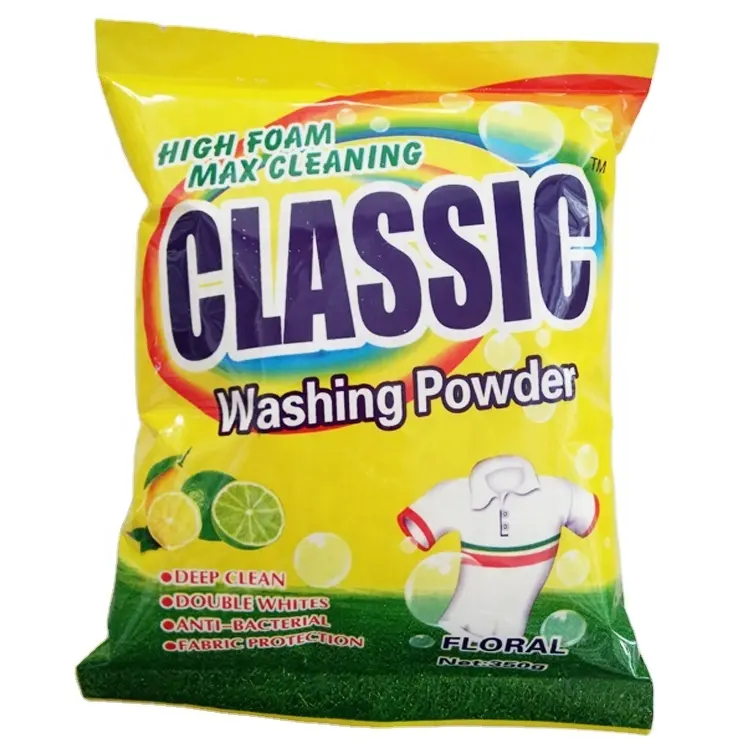 Africa OEM High Foam Washing Powder Good Quality Laundry Detergent Effect Washing Machine Powder Wholesale Detergent Powder