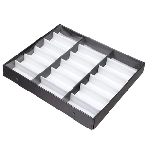 18 Grids Rigid Boxes Paperboard <b>Glasses</b> Watch Display Storage Sunglasses Organizer Logo Vanishing Custom Shape Recycled - Product Image 1