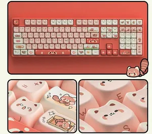 ชุด142 DIY สำหรับแป้นพิมพ์เชิงกลลายน่ารัก <span class=keywords><strong>Akko</strong></span> คีย์ MOA โปรไฟล์ PBT Dye-Sub - Product Image 2