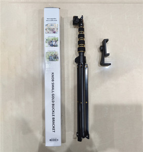 Hotsale 210cm Chân máy núm nhỏ Vàng khóa khung giá cho điện thoại và máy ảnh <span class=keywords><strong>Monopod</strong></span> Chân máy điện thoại chủ cho điện thoại thông minh - Product Image 4