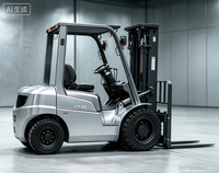 Chariot élévateur électrique 4x4 RXC 3t pour petites usines, chargement et déchargement de palettes, pneus pleins anti-crevaison, véhicule logistique intérieur