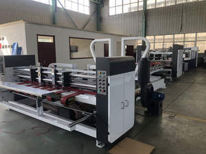 Ligne de production entièrement automatique de pliage et de collage de boîtes, machine de pliage et de collage de carton ondulé - Product Image 4
