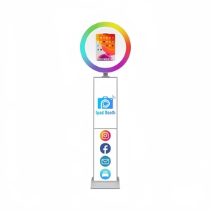Machine à photomaton instantané Kingsun pour <span class=keywords><strong>iPad</strong></span> Pro/Air avec anneau lumineux rotatif, coque alvéolée, pour fêtes et selfies (1 à 15 personnes) - Product Image 2