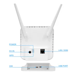 AX6Pro Router Wifi Nirkabel 4000MAh 4G Lte, Router Nirkabel dengan Antena Tanam