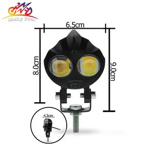 Thiết kế mới kép màu LED sương mù lái xe đèn phụ trợ 1000lm xe máy mini ánh sáng tại chỗ - Product Image 6