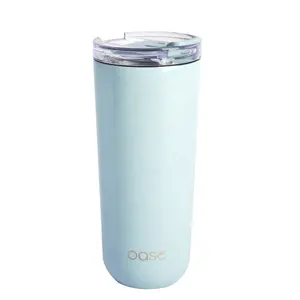 New Arrival Modern Design Double Wall Stainless Steel Tumbler Fashionable Insulated Coffee Mug With Handgrip For Camping