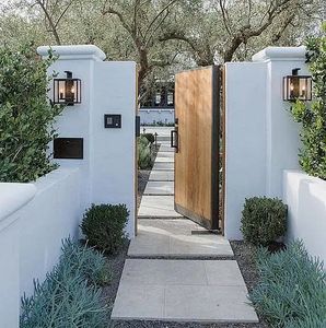 <span class=keywords><strong>Porte</strong></span> automatique à battant pour passage piétonnier, en aluminium, pour cour, entrée sécurisée - Product Image 4