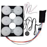 Système de massage pneumatique six points pour sièges automobiles 12V, module de massage airbag TPU avec interrupteur de commande, kit de mise à niveau de siège de sécurité