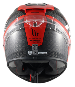 Casque de moto MT RAPIDE PRO CARBON ABS, nouveau, haute qualité, intégral, pour hommes et femmes, utilisable en toutes saisons, fermeture rapide, design simple - Product Image 4