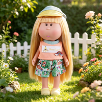 Poupée Mignonne aux Cheveux Longs et Raides Blonds 24CM, Poupée Kawaii à Habiller avec Boîte Cadeau, Plusieurs Tenues, Jouet, Ornement de Bureau pour Enfants