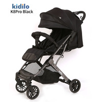 Poussette multifonctionnelle pour bébé Kidilo avec vue haute, assise et couchée, adaptée aux nouveau-nés, avec panier de couchage pour enfants