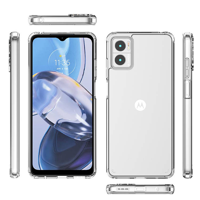 New Design 1.5MM Transparent Acrylic+TPU Shockproof Case for Motorola MOTO G60S/G60S/E22i High Clear Hybrid Back Cover