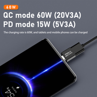 Konektor Transfer kecepatan tinggi Data USB QC USB a Male ke Tipe C Male Adapter 10Gbps USB 3.1 untuk ponsel Notebook U Disk