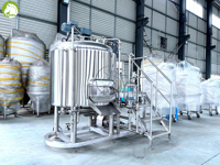 Cuve de traitement et d'extraction du thé en acier inoxydable avec agitation et chauffage pour la production de boissons au thé et le mélange de liquides