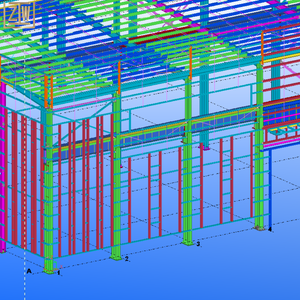 CE phê duyệt 1000 mét vuông hai tầng prefab Kết Cấu Thép kho chi phí thấp kim loại Xây Dựng Bộ dụng cụ cho trung tâm sử dụng - Product Image 5