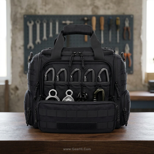 Harnais de poche pour alpinisme et escalade en nylon Cordura 1000D renforcé résistant à l'eau avec étui pour mousqueton - Product Image 3