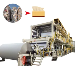 Mesin pembuat kertas tisu otomatis/mesin pembuat serbet/mesin pembuat gulungan kertas toilet set lengkap lini produksi