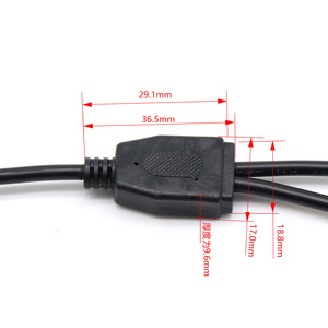 Mc4 To Dc5521 Male Solar Connector <b>Cable</b> 86mm Length Ip67 <b>Outdoor</b> Use Black Abs Material - Product Image 2