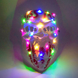 Rave Halloween LED Light up Kiss Me Masks Horror Glow <span class=keywords><strong>Disfraz</strong></span> Máscara Luminous Purge Face Mask para Festival Party Suministros <span class=keywords><strong>de</strong></span> disfraces - Product Image 4