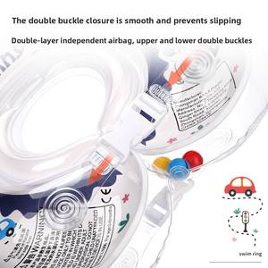 Nouveau style Collier <span class=keywords><strong>de</strong></span> <span class=keywords><strong>bain</strong></span> pour bébé, <span class=keywords><strong>anneau</strong></span> <span class=keywords><strong>de</strong></span> natation pour nouveau-né et tout-petit, design dinosaure <span class=keywords><strong>de</strong></span> dessin animé, en plastique, pour piscine, en stock - Product Image 4