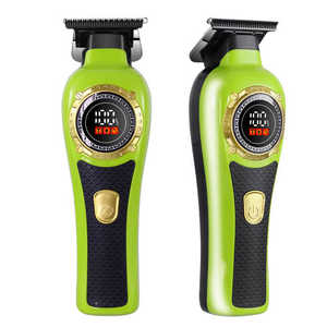 Cortadora de Pelo Profesional para Peluqueros con Motor Silencioso, Pantalla LED, Larga Duración, Uso Inalámbrico y con Cable, para Barbería - Product Image 1