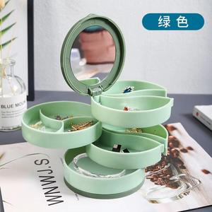 กล่องเก็บเครื่องประดับแบบหมุนขนาดใหญ่สำหรับขายส่ง กล่องโชว์หลายชั้นสำหรับสร้อยคอ ต่างหู แหวน กล่องจัดเก็บสำหรับขายส่ง - Product Image 6