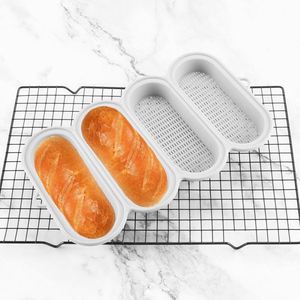 Food Grade <b>Silicone</b> Hotdog Bun Pan Light & Deep Grey Oven Microwave Safe Heat Resistant <b>Baking</b> Dish - Product Image 2