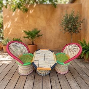 Hot Selling BS INTERNATIONAL BS-00132 Bamboo Furniture Good Quality <b>Chairs</b> Table Set Contemporary Design School Use Stool - Product Image 4