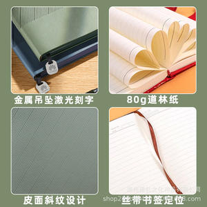 ชุดของขวัญสมุดโน้ตปกหนังนิ่มลายทวิลล์และกระติกน้ำร้อน พร้อมบริการเย็บแบบไร้รอยต่อ ปรับแต่งได้ เหมาะสำหรับธุรกิจ สำนักงาน และของขวัญส่งเสริมการขาย - Product Image 4