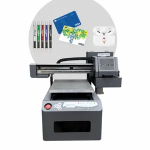 Impressora UV de mesa com cabeças xp600, caixa de papel para celular, sacos de comida, garrafas de vinho, tamanho 4050