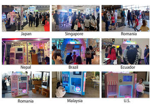 Riteng自動コットンフロスシュガーコットンキャンディー製造自動販売機タッチスクリーンソフトコトンキャンディーマシン子供用 - Product Image 6