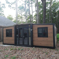 Maison conteneur extensible de 30 pieds, résidence préfabriquée portable pour usage extérieur