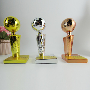 Trofeo di Pallacanestro Americano in Resina, Artigianato in Resina Placcato Oro, Trofeo di Alta Qualità per Competizioni di Campionato - Product Image 2