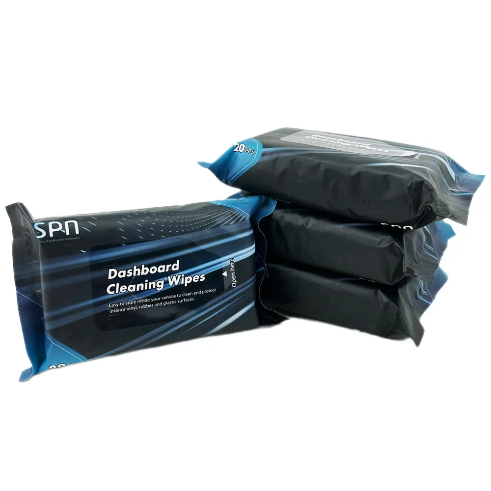 OEM Multi-function Portable Disposable Car Window and Exterior Cleaning Wet Wipes car dash wipes car cleaning wipes