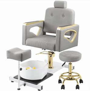 Fauteuil de pédicure haut de gamme avec roulettes, 360° °   Chaise pivotante pour spa des pieds, pour salon de manucure, salon de beauté et spa - Product Image 3