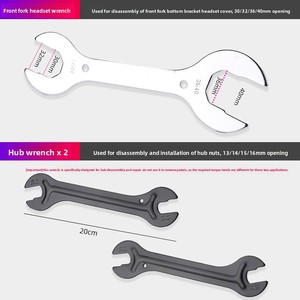 Outil de réparation multifonction pour vélo, kit complet d'entretien de vélo robuste FZ044 en acier inoxydable 304 - Product Image 3