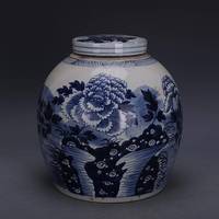 Jingdezhen — vase en porcelaine antique bleu-blanc, bouteille en céramique, vente en gros, décoration pour la maison, pots de gingembre, vente en gros