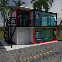 Casa Contenedor Prefabricada Estándar Portátil de Estilo Nuevo 2025, Casa de Acero Contenedor Plegable de Nuevo Diseño