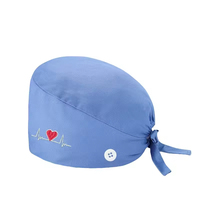 Bonnets de bloc opératoire en coton doublés de satin à nouer, motif dessin animé, accessoires médicaux unisexes, personnalisables, respirants, pour infirmières