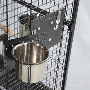 Cage pour perroquets européens Cage interactive pour oiseaux Villa Kong Cage pour perroquets gris vent noir Cage d'élevage Cage pour oiseaux volants - Product Image 5